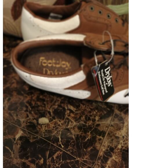 Vintage Footjoy Dryjoy Saddle White/ Brown Oxfords / Style #35658 -Size 8.5M Men main image 3